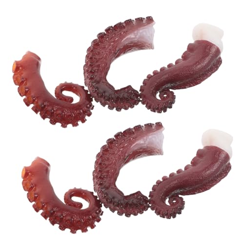 Kisangel 6 Stück Künstliche Oktopus Tentakeln – Realistische Meerestier Kuchenaufsätze Party Dekorationen Und Für Lebensmittelfotografie Kisangel 6 Stück Künstliche Oktopus Tentakeln – Realistische Meerestier Kuchenaufsätze Party Dekorationen Und Für Lebensmittelfotografie von Kisangel