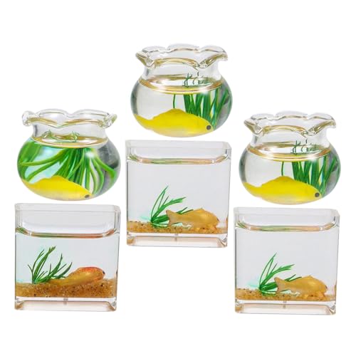 Kisangel 6 Stück Maßstab Miniatur Goldfisch Aquarium Realistisches Dollhouse Fischbecken Desktop Dekoration Mini Dollhouse Zubehör Farblich Sortiert Zufällige Farbe Kisangel 6 Stück Maßstab Miniatur Goldfisch Aquarium Realistisches Dollhouse Fischbecken Desktop Dekoration Mini Dollhouse Zubehör Farblich Sortiert Zufällige Farbe von Kisangel