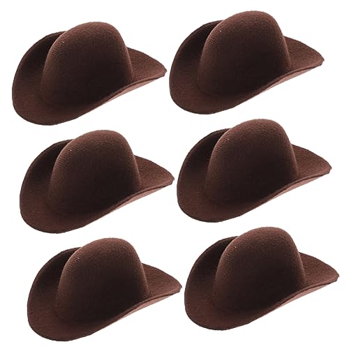 Kisangel 6 Stück Mini Cowboy Hat Accessoires kleine Cowboyhüte Mini Cowgirl Hut Mini-Puppen-Hut Mini-Cowboyhut zum Basteln Kleiner Cowboyhut Kleiner Cowgirlhut Miniaturhüte Stoff Hellbraun Kisangel 6 Stück Mini Cowboy Hat Accessoires kleine Cowboyhüte Mini Cowgirl Hut Mini-Puppen-Hut Mini-Cowboyhut zum Basteln Kleiner Cowboyhut Kleiner Cowgirlhut Miniaturhüte Stoff Hellbraun von Kisangel