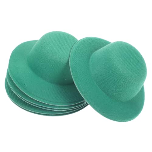 Kisangel 6 Stück Mini-Cowboyhut Kleiner Cowgirlhut Puppe verkleiden Sich Kostüm Miniaturhut Mini-Hüte Mini-Hut Kinderkleider kinderkleidung Puppenhutzubehör Puppenhut- Stoff Green von Kisangel
