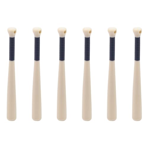 Kisangel 6 Stück Mini-baseballschläger aus Holz: Puppenhauszubehör für Sportdekoration – Kleine Schläger-Requisiten zum Sammeln Und Kreativen Ausstellen Kisangel 6 Stück Mini-baseballschläger aus Holz: Puppenhauszubehör für Sportdekoration – Kleine Schläger-Requisiten zum Sammeln Und Kreativen Ausstellen von Kisangel