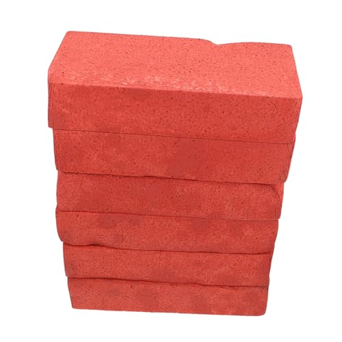 Kisangel 6 Stück Movie Requisite Ziegel Halloween-Performance-Requisite Trickstein Zauberer-Gimmick Konstruktionsspielzeug für Filmrequisiten realistisch Spielsteine Schaum Hellbraun von Kisangel