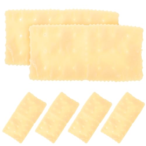 Kisangel 6 Stück Nachgemachte Soda-Cracker Simulations-Cookie Gefälschtes Keksmodell Künstliche Nahrung Für Dekorationszwecke Lebensmittelmodell Gefälschter Keks PVC Yellow Kisangel 6 Stück Nachgemachte Soda-Cracker Simulations-Cookie Gefälschtes Keksmodell Künstliche Nahrung Für Dekorationszwecke Lebensmittelmodell Gefälschter Keks PVC Yellow von Kisangel