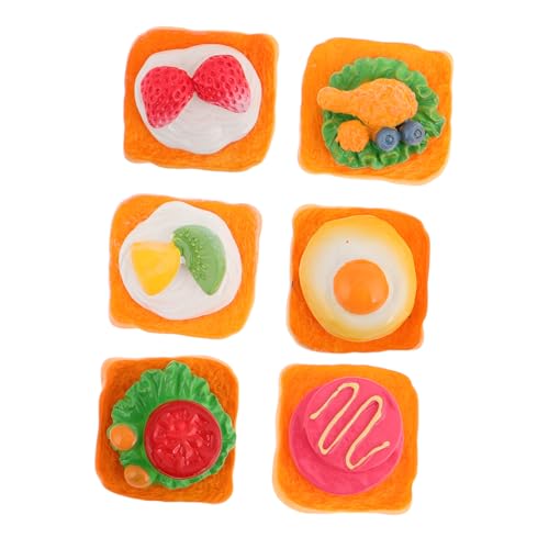 Kisangel 6 Stück Sandwich-Modell Falsches Brot Miniaturfutterspielzeug Mini -lebensmittelspielzeug Miniatursachen Realistische Falsche Requisiten Miniaturen, Figuren, Essen Brotmodell Harz Kisangel 6 Stück Sandwich-Modell Falsches Brot Miniaturfutterspielzeug Mini -lebensmittelspielzeug Miniatursachen Realistische Falsche Requisiten Miniaturen, Figuren, Essen Brotmodell Harz von Kisangel