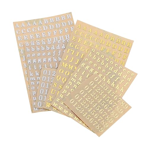 Kisangel 6 Stück Selbstklebende und Aufkleber Glitzer DIY Aufkleber für Bastelarbeiten Scrapbooking und Dekoration für Glatte Oberflächen von Kisangel