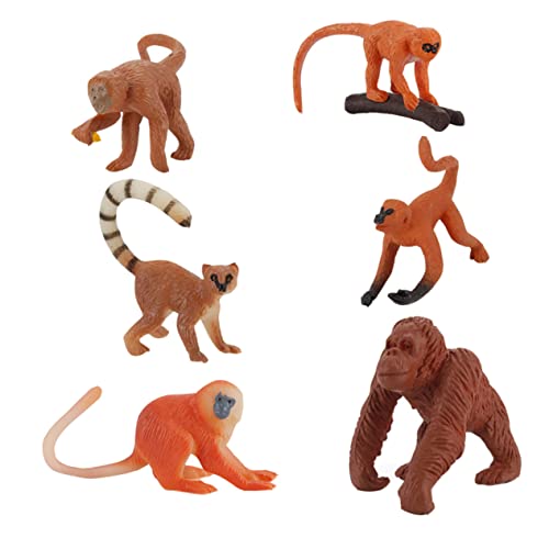 Kisangel 6 Stück Simulation Tiermodell Realistische Deko Figuren für Erwachsene Schreibtisch Dekoration und Lernspielzeug über Wildtiere von Kisangel
