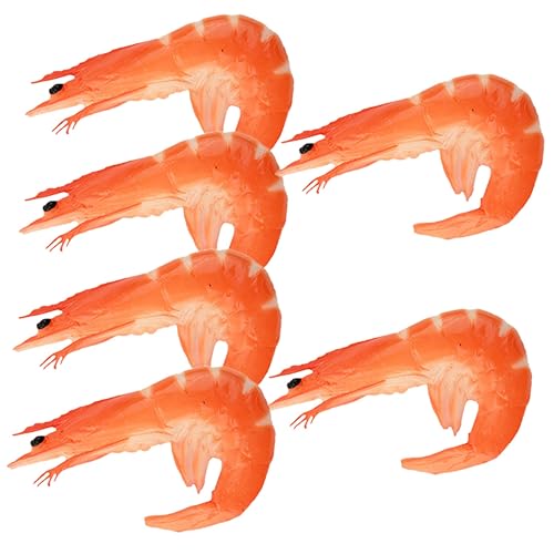 Kisangel 6 Stück Simulationsgarnelenmodell Lebensmittel Deko Lebensechtes Gekochtes Garnelenmodell Simulierte Garnelen Garnelen-Modelle Garnelen Im Aquarium Künstliche Garnelen PVC Rot Kisangel 6 Stück Simulationsgarnelenmodell Lebensmittel Deko Lebensechtes Gekochtes Garnelenmodell Simulierte Garnelen Garnelen-Modelle Garnelen Im Aquarium Künstliche Garnelen PVC Rot von Kisangel