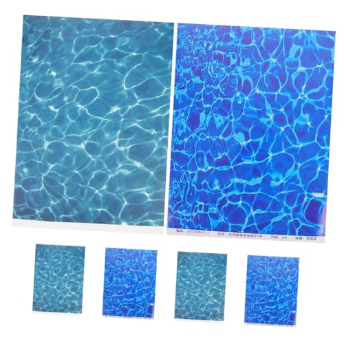 Kisangel 6 Stück Simuliertes Wassertexturpapier Miniatur Fluss/Bach Sandtisch Künstliches Wasser Künstlicher Bach Flussszene Sandtisch Künstliches Wasser DIY Bach Seemuster Kisangel 6 Stück Simuliertes Wassertexturpapier Miniatur Fluss/Bach Sandtisch Künstliches Wasser Künstlicher Bach Flussszene Sandtisch Künstliches Wasser DIY Bach Seemuster von Kisangel