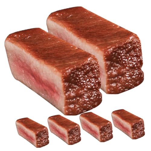 Kisangel 6 Stück Steakspielzeug künstliches Lebensmittelmodell Fotografie Fleischmodell Küchenrequisite künstliches realistisches Essensteak Mini Realistisches Steakmodell Küchendekor PVC Kisangel 6 Stück Steakspielzeug künstliches Lebensmittelmodell Fotografie Fleischmodell Küchenrequisite künstliches realistisches Essensteak Mini Realistisches Steakmodell Küchendekor PVC von Kisangel