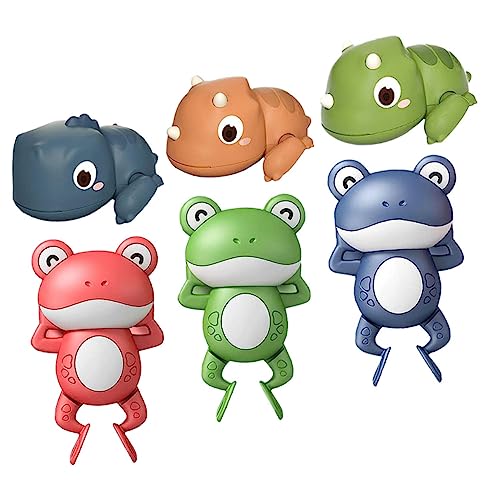 Kisangel 6 Stück Teiliges Aufziehspielzeug für Badewanne Badespielzeug mit Frosch Design für Schwimmen Fördert Spielspaß und Motorische Fähigkeiten Kisangel 6 Stück Teiliges Aufziehspielzeug für Badewanne Badespielzeug mit Frosch Design für Schwimmen Fördert Spielspaß und Motorische Fähigkeiten von Kisangel