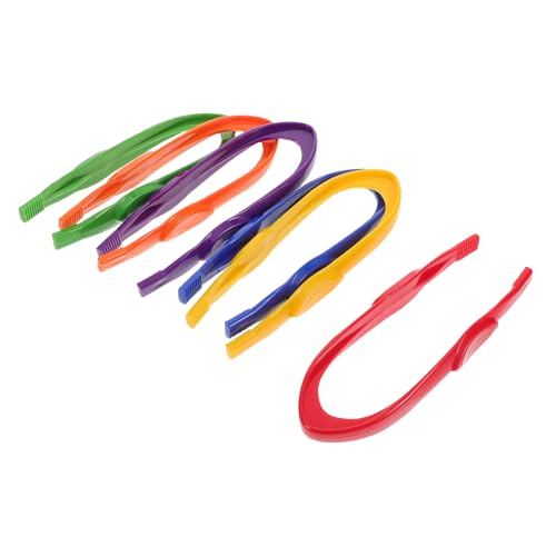 Kisangel 6 Stück Teiliges Bunte Kunststoffpinzetten für Feinmotorikspielzeug Geschicklichkeit für Montessori Methoden und Naturwissenschaftliche Experimente Kinderfreundliche für Kisangel 6 Stück Teiliges Bunte Kunststoffpinzetten für Feinmotorikspielzeug Geschicklichkeit für Montessori Methoden und Naturwissenschaftliche Experimente Kinderfreundliche für von Kisangel