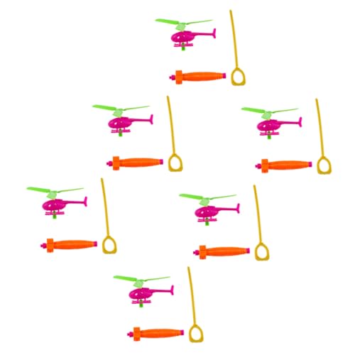 Kisangel 6 Stück Teiliges Bunte Lustige Zug Helikopter Flugspielzeug für Jungen Mädchen Hand Auge koordination und Fantasie Zufällige Farbe Zufällige Farbe von Kisangel