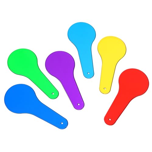 Kisangel 6 Stück Teiliges Bunter Farbfilter Paddles Rutschfestes Lernspielzeug zur Farberkennung Ergonomisch Geformt für Fördert Sehschärfe und Augenbewegung bei Optischen Experimenten Kisangel 6 Stück Teiliges Bunter Farbfilter Paddles Rutschfestes Lernspielzeug zur Farberkennung Ergonomisch Geformt für Fördert Sehschärfe und Augenbewegung bei Optischen Experimenten von Kisangel