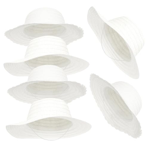 Kisangel 6 Stück Teiliges DIY Malstrohhut für Jahre Kreative Handbemalte Strohhüte aus Robustem Stroh Leichte Kopfbedeckung für Party und Kisangel 6 Stück Teiliges DIY Malstrohhut für Jahre Kreative Handbemalte Strohhüte aus Robustem Stroh Leichte Kopfbedeckung für Party und von Kisangel