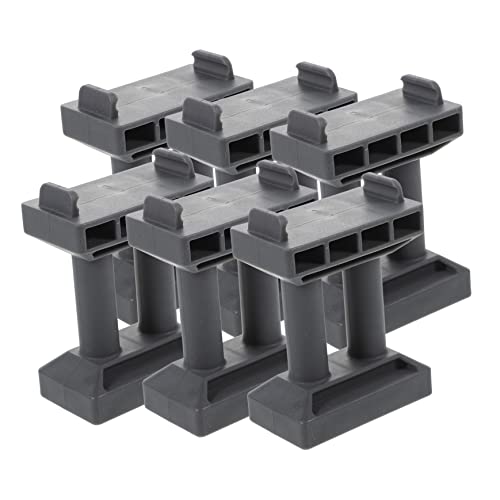 Kisangel 6 Stück Teiliges Dekorative Brückenpfeiler für Holzeisenbahn Stapelbare Robuste Brückenstützen für Modellbau Zubehör für Miniaturen und Bahnlandschaft von Kisangel