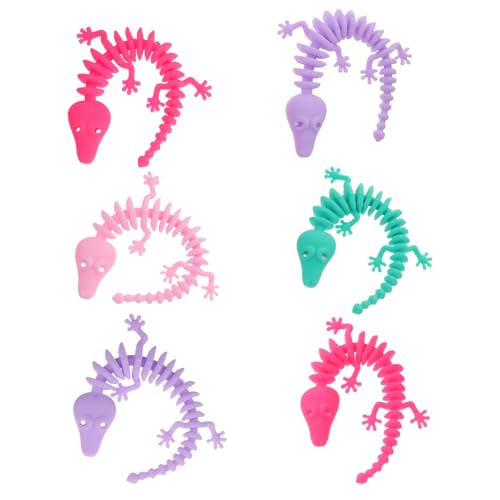 Kisangel 6 Stück Teiliges Dinosaurier Stretch Armband aus flexiblem TPR dehnbares Stress Fidget Bunte Lernbänder als Geburtstags mitgebsel für Jungen und Mädchen Kisangel 6 Stück Teiliges Dinosaurier Stretch Armband aus flexiblem TPR dehnbares Stress Fidget Bunte Lernbänder als Geburtstags mitgebsel für Jungen und Mädchen von Kisangel