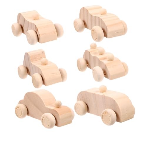 Kisangel 6 Stück Teiliges Holzspielzeug Autos zum Ausmalen für DIY Malautos aus Holz für Kreative Bastelprojekte Aktivität für Eltern Bindung und Spielspaß Kisangel 6 Stück Teiliges Holzspielzeug Autos zum Ausmalen für DIY Malautos aus Holz für Kreative Bastelprojekte Aktivität für Eltern Bindung und Spielspaß von Kisangel