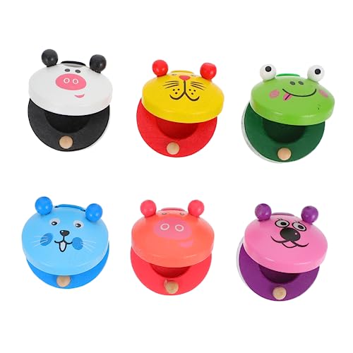 Kisangel 6 Stück Teiliges Holzspielzeug für Kleinkinder Lustige Cartoon Kastagnetten Musikspielzeug für Preschool Fördert Rhythmus und Klangempfindung Sicheres und Farbenfrohes Design Kisangel 6 Stück Teiliges Holzspielzeug für Kleinkinder Lustige Cartoon Kastagnetten Musikspielzeug für Preschool Fördert Rhythmus und Klangempfindung Sicheres und Farbenfrohes Design von Kisangel