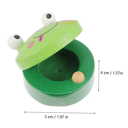 Kisangel 6 Stück Teiliges Holzspielzeug mit Bunten Cartoon Castanets Pädagogisches Orff Instrument für Kleinkinder Jahre Abgerundete Kanten Langlebig und Sicher für Musikalische von Kisangel