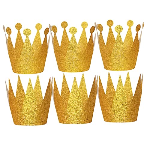 Kisangel 6 Stück Teiliges Kindergeburtstags Hüte PVC Doppelseitige Partyzubehör für Jungen und Mädchen für Geburtstagspartys und Fotoshootings von Kisangel