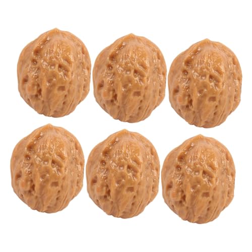 Kisangel 6 Stück Teiliges Künstliche Walnussmodelle Realistische Nachbildung Lebensnahe Textur Sichere Spielzeugdekoration für Fotografie Food Props und Heimdekoration Kisangel 6 Stück Teiliges Künstliche Walnussmodelle Realistische Nachbildung Lebensnahe Textur Sichere Spielzeugdekoration für Fotografie Food Props und Heimdekoration von Kisangel