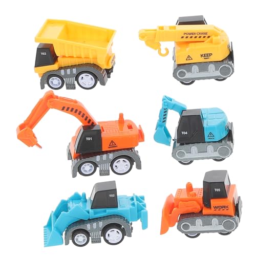 Kisangel 6 Stück Teiliges Mini BAU LKW für Kleinkinder Reibungsbetriebene Sichere und Handliche Kinderfahrzeuge Langlebige Inertial Autos für Jungen und Mädchen Kisangel 6 Stück Teiliges Mini BAU LKW für Kleinkinder Reibungsbetriebene Sichere und Handliche Kinderfahrzeuge Langlebige Inertial Autos für Jungen und Mädchen von Kisangel