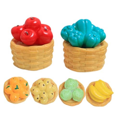 Kisangel 6 Stück Teiliges Mini Obstkorb aus Harz Realistische Miniatur Gemüse und Früchte Winziges Puppenhaus Zubehör Dekoratives Bastelset für DIY Miniaturlandschaften und Puppenhäuser Kisangel 6 Stück Teiliges Mini Obstkorb aus Harz Realistische Miniatur Gemüse und Früchte Winziges Puppenhaus Zubehör Dekoratives Bastelset für DIY Miniaturlandschaften und Puppenhäuser von Kisangel