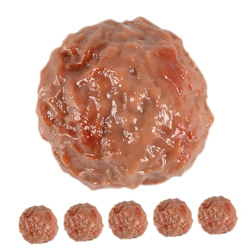 Kisangel 6 Stück Teiliges PVC Fake Rindfleischbällchen Realistische Verschleißfeste Küchen Dekoration für Zuhause Supermarkt Kindergarten Hotel Lebensechte Leichte Fleischattrappen Kisangel 6 Stück Teiliges PVC Fake Rindfleischbällchen Realistische Verschleißfeste Küchen Dekoration für Zuhause Supermarkt Kindergarten Hotel Lebensechte Leichte Fleischattrappen von Kisangel
