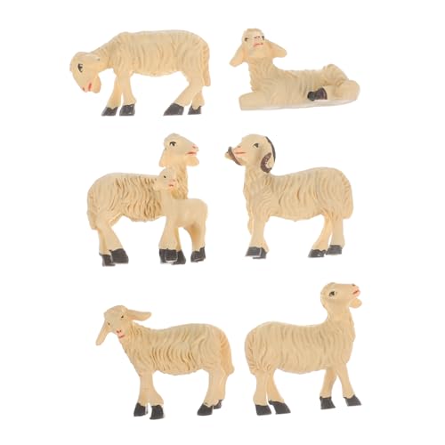 Kisangel 6 Stück Teiliges Schaf Miniatur Harz Niedliche Kleine landschaftsfiguren für Garten Büro und Desktop Dekoration Langlebige Resin Accessoires Geschenkidee für Familie und Freunde Kisangel 6 Stück Teiliges Schaf Miniatur Harz Niedliche Kleine landschaftsfiguren für Garten Büro und Desktop Dekoration Langlebige Resin Accessoires Geschenkidee für Familie und Freunde von Kisangel