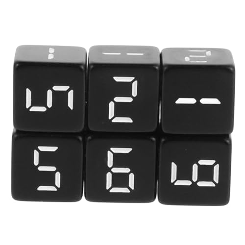 Kisangel 6 Stück Teiliges Set Abgerundeter Spielwürfel mit Zahlen für Brettspiele und Mathematikunterricht Präzise Würfel für Spielabend und Rollenspiele von Kisangel