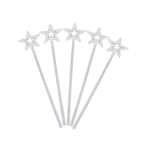 Kisangel 6 Stück Teiliges Silberne Feenstäbe Kunststoff mit Stern Design Leichte Zauberstäbe für Kindergeburtstag Cosplay und Mädchenspielzeug Sichere Bühnenrequisiten für Feenpartys Kisangel 6 Stück Teiliges Silberne Feenstäbe Kunststoff mit Stern Design Leichte Zauberstäbe für Kindergeburtstag Cosplay und Mädchenspielzeug Sichere Bühnenrequisiten für Feenpartys von Kisangel