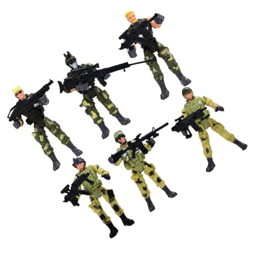 Kisangel 6 Stück Teiliges Special Forces Spielfiguren Abnehmbare Arme und Beine Interaktives Rollenspiel für Jungen und Mädchen Langlebiges Kunststoffmaterial Pädagogisch von Kisangel