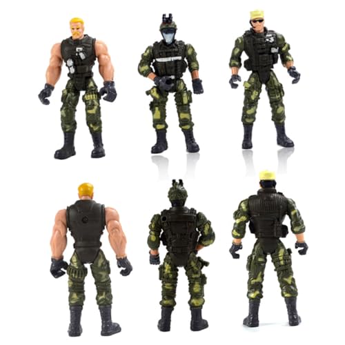 Kisangel 6 Stück Teiliges Special Forces aus Robustem Kunststoff Realistische Soldatenmodelle in Verschiedenen Posen Interaktives Lernspielzeug für Jungen und Mädchen Ab Jahren Fördert Kisangel 6 Stück Teiliges Special Forces aus Robustem Kunststoff Realistische Soldatenmodelle in Verschiedenen Posen Interaktives Lernspielzeug für Jungen und Mädchen Ab Jahren Fördert von Kisangel