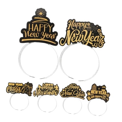 Kisangel 6 Stück Teiliges Year Stirnband Leichtes Papier haarschmuck Wiederverwendbar Komfortabel für Silvesterparty Auffälliges Design für Neujahrsfeier Passende Partyaccessoires Kisangel 6 Stück Teiliges Year Stirnband Leichtes Papier haarschmuck Wiederverwendbar Komfortabel für Silvesterparty Auffälliges Design für Neujahrsfeier Passende Partyaccessoires von Kisangel