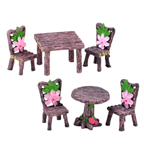 Kisangel 6 Stück Tisch Und Stuhlornamente Aus Kunstharz Mini Möbelzubehör Hausmöbel Mini Zeug Feengartentisch Kindermöbel Winzige Möbel Mini Tisch Mini Hausdekoration Kaffee Kisangel 6 Stück Tisch Und Stuhlornamente Aus Kunstharz Mini Möbelzubehör Hausmöbel Mini Zeug Feengartentisch Kindermöbel Winzige Möbel Mini Tisch Mini Hausdekoration Kaffee von Kisangel