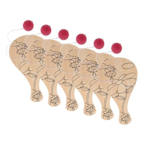 Kisangel 6-teiliges DIY-paddelball-Set Aus Holz Für Kinder, Handbemaltes Schlägerspielzeug Für Bastelarbeiten, Malerei, Graffiti, Füllfarben, Aktivitäten, Heim- Und Schulprojekte Kisangel 6-teiliges DIY-paddelball-Set Aus Holz Für Kinder, Handbemaltes Schlägerspielzeug Für Bastelarbeiten, Malerei, Graffiti, Füllfarben, Aktivitäten, Heim- Und Schulprojekte von Kisangel