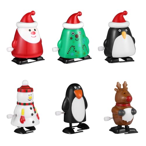 Kisangel 6-teiliges Weihnachts-aufziehspielzeug-Set, Springendes Und Laufendes Uhrwerk-Spielzeug für Kinder, Kleine Geschenke für Weihnachtsfeiern Kisangel 6-teiliges Weihnachts-aufziehspielzeug-Set, Springendes Und Laufendes Uhrwerk-Spielzeug für Kinder, Kleine Geschenke für Weihnachtsfeiern von Kisangel