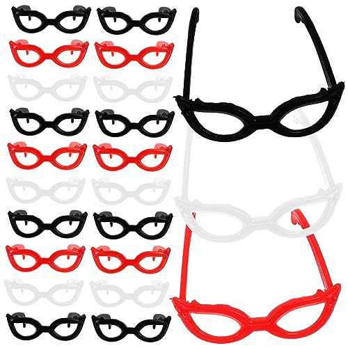 Kisangel 60 Stück Brille kreative Brillen Brille Accessoire Cosplay-Brillen Miniaturbrille Mini-Sonnenbrille zum Basteln Mini-Sonnenbrillen basteln Plastik Kisangel 60 Stück Brille kreative Brillen Brille Accessoire Cosplay-Brillen Miniaturbrille Mini-Sonnenbrille zum Basteln Mini-Sonnenbrillen basteln Plastik von Kisangel