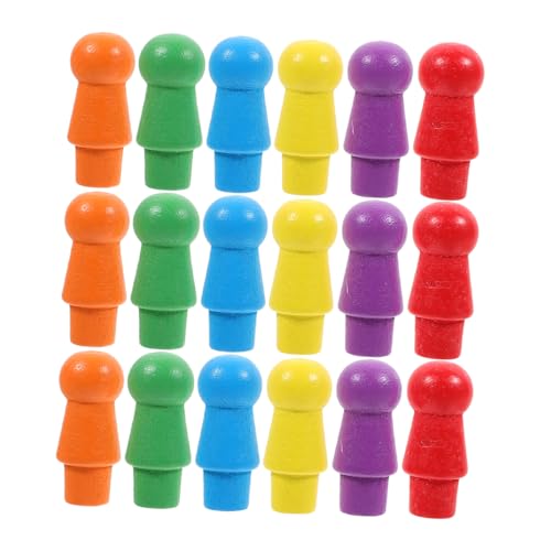 Kisangel 60 Stück Farbenfrohe Holz Schachfiguren Spielzubehör für Schachspiele Geeignet für Brettspiele und Matheunterricht Langlebig und Kreativ Gestaltet Kisangel 60 Stück Farbenfrohe Holz Schachfiguren Spielzubehör für Schachspiele Geeignet für Brettspiele und Matheunterricht Langlebig und Kreativ Gestaltet von Kisangel