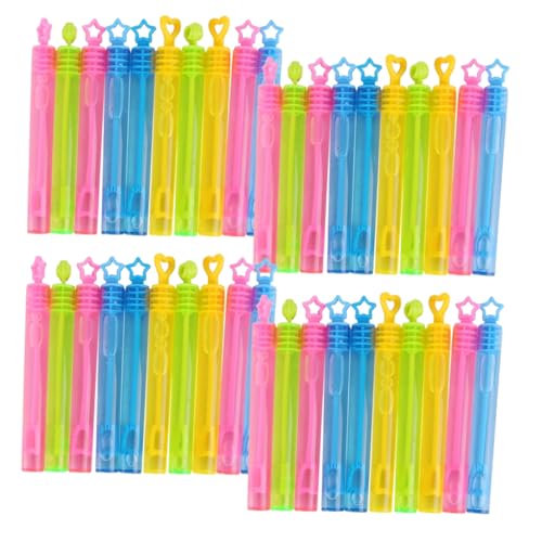 Kisangel 64 Stück Blasenzauberstab Zum Blasen Von Blasen Lustige Seifenblasenmacher Tragbare Blasenmacher Seifenblasen Für Seifenblasenmacher-Sticks Partygeschenk Plastik von Kisangel