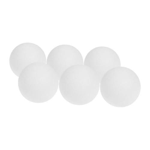 Kisangel Tischfußball-ersatz-Set 6-teilig Weiß Mini-fußball Spaß Für Ihr Desktop-Spiel von Kisangel