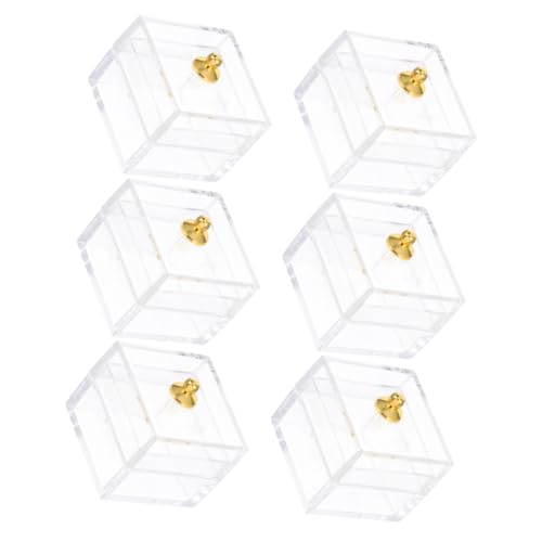 Kisangel 6Stücke Aufbewahrungsboxen Transparent Kleine Dekoration für Puppenhaus für Wohnaccessoires und Mini Dekoration Vielseitig Einsetzbar Schlafzimmer Kisangel 6Stücke Aufbewahrungsboxen Transparent Kleine Dekoration für Puppenhaus für Wohnaccessoires und Mini Dekoration Vielseitig Einsetzbar Schlafzimmer von Kisangel