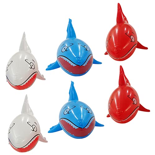Kisangel 6Stücke Aufblasbares Haispielzeug Für Schwimmendes Für Strand Inflatable Meerestiere Farben Sommer Und Wasserspaß Im Pool von Kisangel