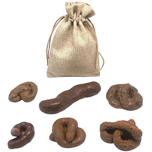 Kisangel 6Stücke Fake Poop Spielzeuge Realistische Scherzartikel für Halloween Aprilscherz und Kindergeburtstagsfeiern Lustige Prank Requisiten für Endlosen Spaß von Kisangel