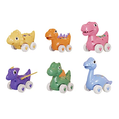 Kisangel 6Stücke Gleitwagen Dinosaurier Modell Für Pädagogisches Pull Back Dinosaurier Auto Lernspielzeug Für Jungen Und Jahren von Kisangel