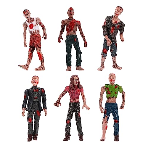Kisangel 6Stücke Halloween Streichspielzeug Realistische Zombie Puppen Für Gruselige Dekorationen Und Spukhäuser Requisiten Für Partys Und Aprilscherze von Kisangel