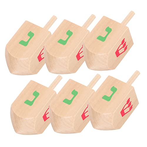 Kisangel 6Stücke Holz Gyroskope für Langlebig und Sicher für Feiertage und Geburtstagsfeiern Fördert Kreativität und Spielspaß von Kisangel