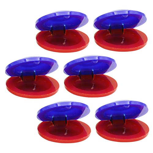 Kisangel 6Stücke Musikalisches für Teiliges aus Percussion Instrumenten Kastagnetten Rot und Blau der Musikalischen Bildung und Rhythmusentwicklung für Kleinkinder Kisangel 6Stücke Musikalisches für Teiliges aus Percussion Instrumenten Kastagnetten Rot und Blau der Musikalischen Bildung und Rhythmusentwicklung für Kleinkinder von Kisangel