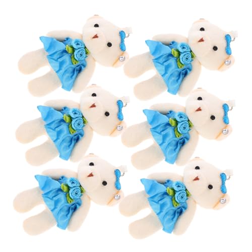 Kisangel 6Stücke Plüschbären Mit Ketten Für DIY Schlüsselanhänger Und Partydekoration Kuscheltiere Für Freunde Und Familie von Kisangel