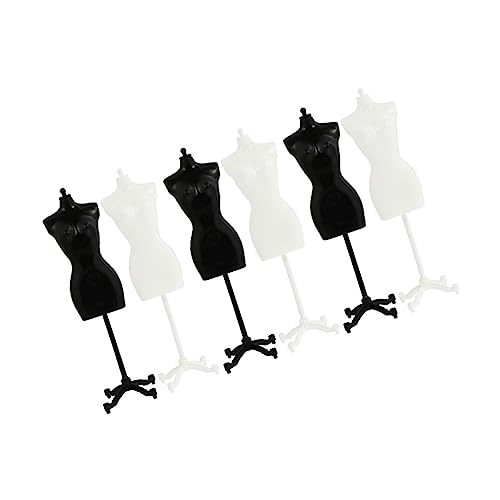Kisangel Kleiner Puppenständer 6 Stück Kleiderständer für Modepuppen Robust aus Kunststoff für Kinder zur Präsentation von Puppenkleidung Kisangel Kleiner Puppenständer 6 Stück Kleiderständer für Modepuppen Robust aus Kunststoff für Kinder zur Präsentation von Puppenkleidung von Kisangel